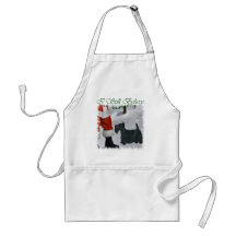 Cadeaux de Noël de Terrier d'écossais Tablier