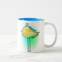 Cadeaux de "oiseau de grammaire" de professeur d'A Tasse À Café
