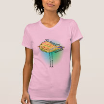 Cadeaux de "oiseau de grammaire" de professeur d'A T-shirt