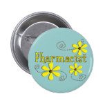 Cadeaux de pharmacien, marguerites jaunes badges avec agrafe