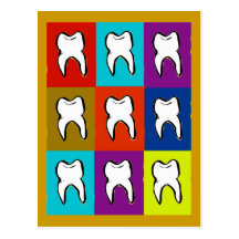 Cadeaux de Popart de dentiste Carte Postale