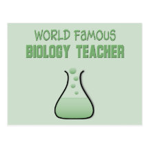 Cadeaux de professeur de biologie carte postale