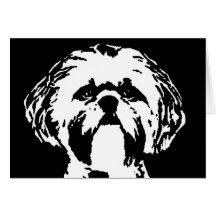 Cadeaux de Shih Tzu - carte