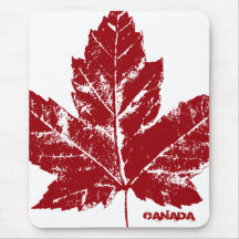 Cadeaux de souvenir de feuille d'érable du Canada  Tapis De Souris