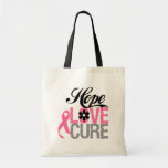 Cadeaux de TRAITEMENT d'AMOUR d'ESPOIR de cancer d Sac En Toile
