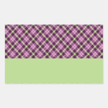 Cadeaux décorés d'un monogramme faits sur commande autocollants rectangulaires