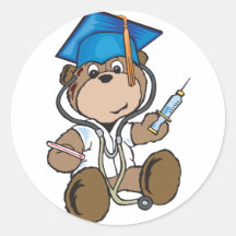 Cadeaux d'obtention du diplôme d'infirmière et dip autocollants