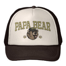 Cadeaux d'ours de papa pour le papa casquettes de camionneur