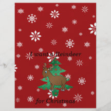 Cadeaux drôles de Noël de renne Prospectus Avec Motif