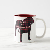 Cadeaux du bull-terrier BFF du Staffordshire Tasses