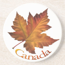 Cadeaux du Canada de feuille d'automne de souvenir Dessous De Verres
