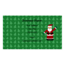 Cadeaux du père noël cartes de visite personnelles