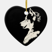 Cadeaux enroués de chien de souvenir de Malamute d