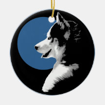 Cadeaux enroués de chien de souvenir de Malamute d