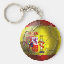 Cadeaux espagnols de panneau de drapeau de boule g porte-clef