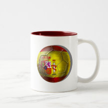 Cadeaux espagnols de panneau de drapeau de boule g tasse à café