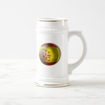Cadeaux espagnols de panneau de drapeau de boule g tasse à café