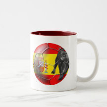 Cadeaux espagnols du football de l'Espagne de ball Tasse