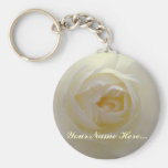 Cadeaux faits sur commande de fleur blanche de por porte-clé