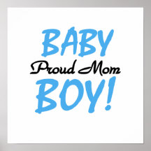 Cadeaux fiers de bébé de maman posters
