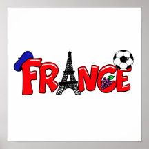 Cadeaux français de passionés du football de cultu posters