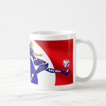 Cadeaux français de volée du football de Bleus d'A Mugs À Café