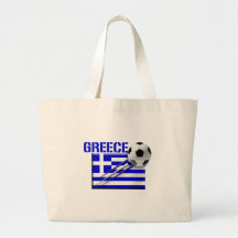 Cadeaux grecs du football de drapeau de logo du fo sac