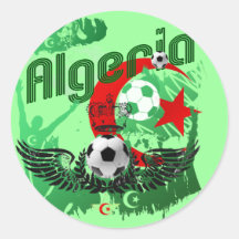 Cadeaux grunges d'Algerie de passionés du football Adhésif