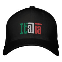 Cadeaux italiens de l'Italie d'amants de casquette Casquettes De Baseball Brodées