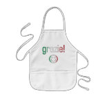 Cadeaux italiens : Merci/Grazie + Visage souriant Tablier