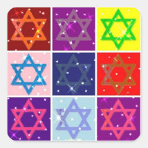 CADEAUX JUDAÏQUES - ART DE POP - ÉTOILES JUIVES - 
