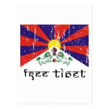 Cadeaux libres du Thibet Cartes Postales