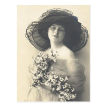 Cadeaux nuptiales vintages élégants de photographi cartes postales