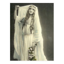 Cadeaux nuptiales vintages élégants de photographi carte postale