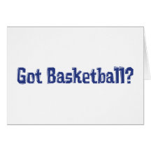 Cadeaux obtenus de basket-ball cartes de vœux