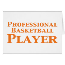 Cadeaux professionnels de joueur de basket cartes de vœux