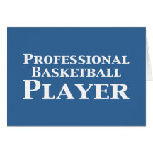 Cadeaux professionnels de joueur de basket carte de vœux