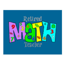 Cadeaux retirés de professeur de maths carte postale