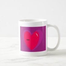 Cadeaux rouges et pourpres d'amour de Valentines d Mug