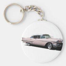 Cadillac rose porte-clefs