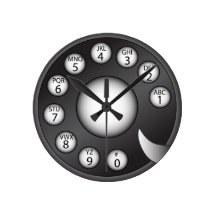 Cadran rotatoire de téléphone (noir)