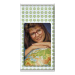 Cadre argenté mignon de photo - carte photo carte avec photo
