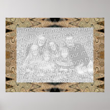 Cadre beige et noir de photo posters