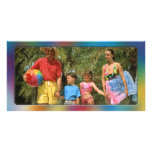 Cadre coloré de photo - carte photo cartes de vœux avec photo