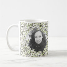 Cadre de feuille tasses