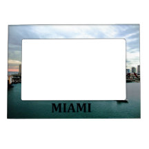 Cadre de photo de bord de mer d'horizon de Miami l