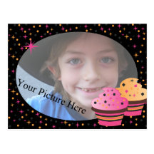 Cadre de tableau de petit gâteau de Halloween Cartes Postales