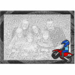 Cadre de tableau du motocross de l'enfant photo en relief