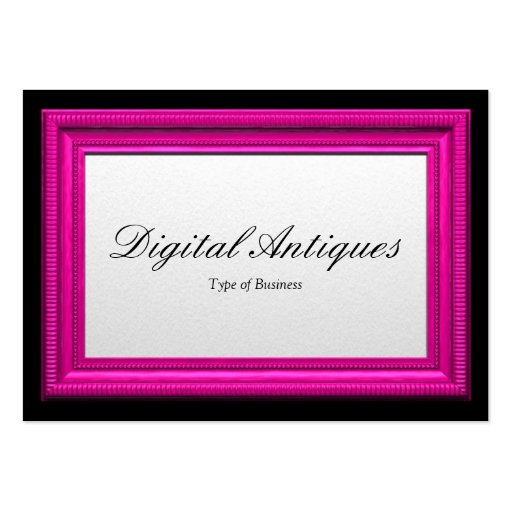 Cadre de tableau rose modèles de cartes de visite