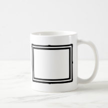 Cadre de tableau tasse à café